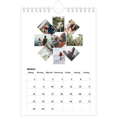 Fotokalender A5 — Collage shapes [Januar]