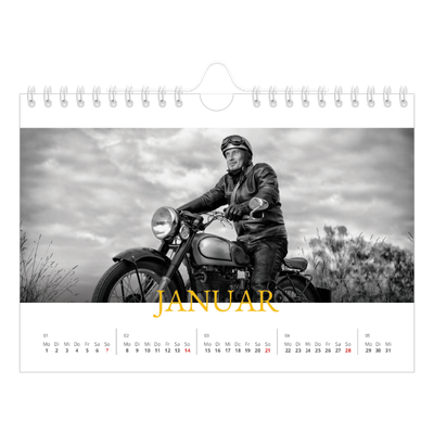 Fotokalender A5 — Historischer Stil [Januar]
