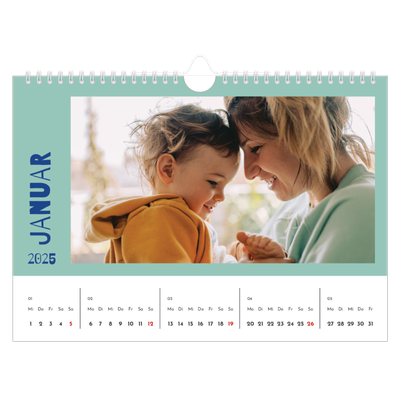 Fotokalender A4 — Farbenfroh wie du [Januar]