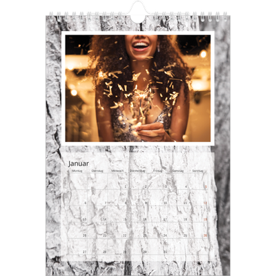 Fotokalender A4 (20 x 30 cm) — Holzstrukturen [Januar]