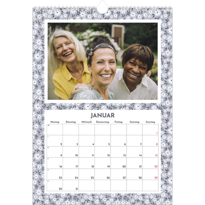 A3 Jahreskalender — In voller Blüte [Januar]