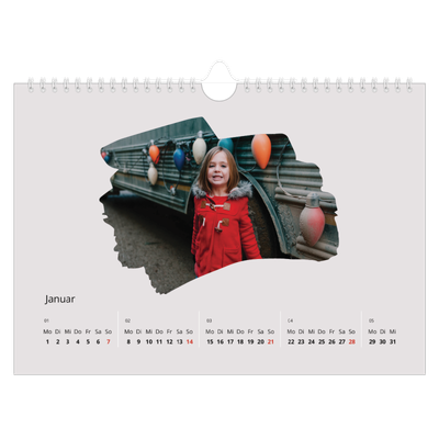 Fotokalender A4 — Pinselstriche [Januar]